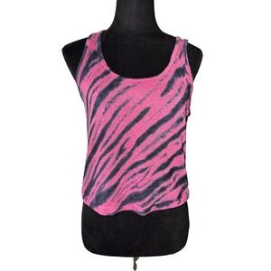 Aritizia LNA Made in California Pink Zebra Print Sleeveless Tank Top‎ XS